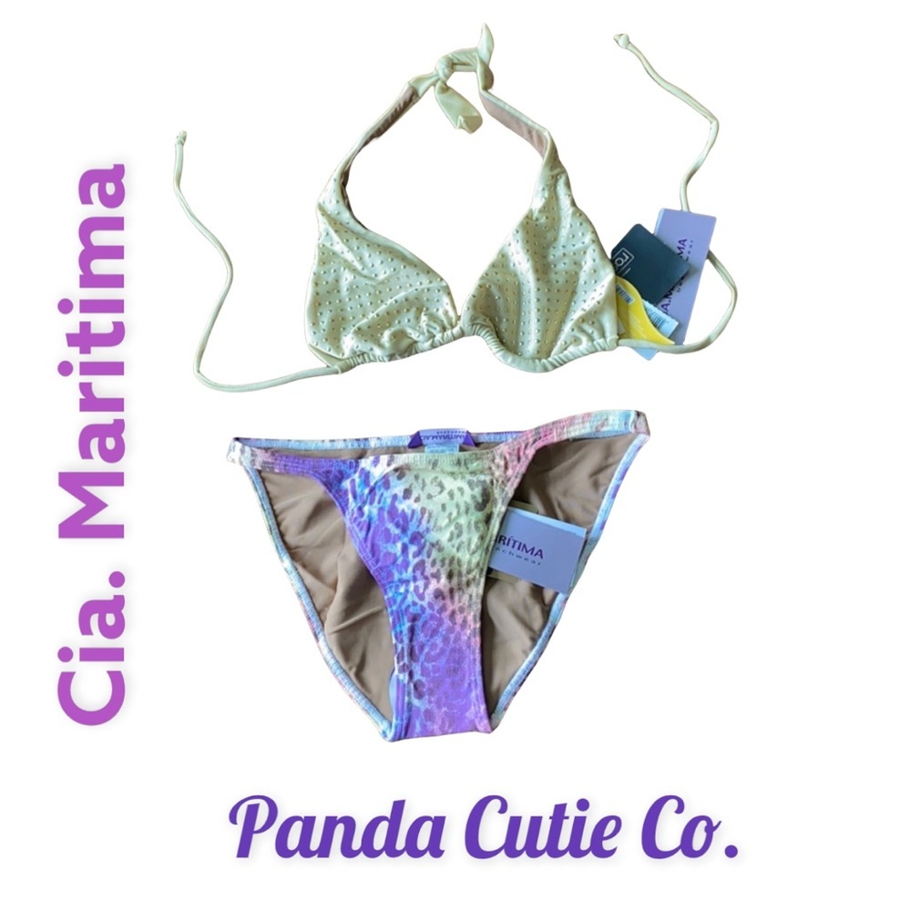 SOLD- on other site! Cia. Maritima Bikini Top & Bottom, NWT